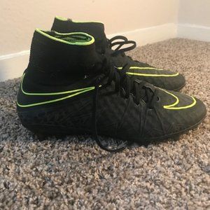 Nike Hypervenom Phantom Cleats Black Neon